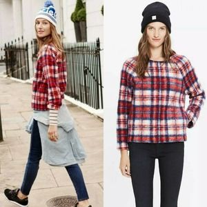 Madewell Nicolette Wool Blend Pullover with Pockets Size M